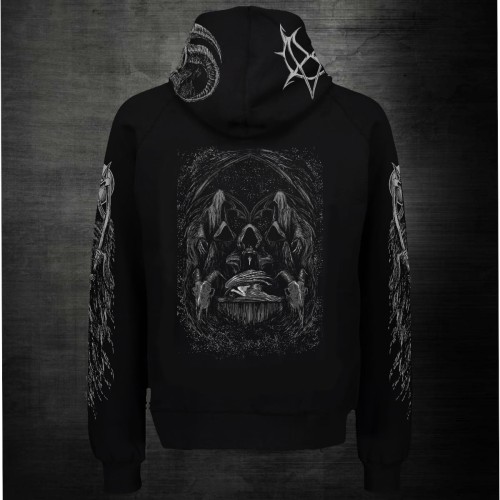 Varathron　ブラックメタル black l VARATHRON - OFFICIAL Zip Hoodie size from S to 2XL Mara Production