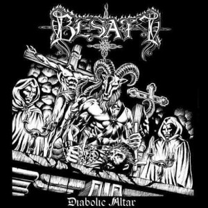 BESATT  - Diabolic Altar  , 12"LP Red Vinyl , Black Metal Poland