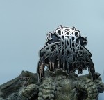 Nunslaughter - official Metal Pin / Black & Silver