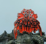 Nunslaughter - official Metal Pin / Red & Silver 