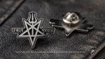 ACHERONTAS Official Metal Pin , black metal Greece