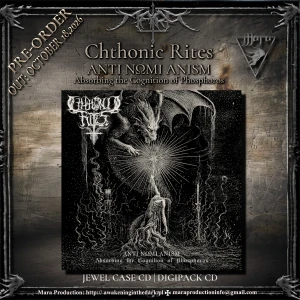 Chthonic Rites ANTI NΩMI ANISM: Absorbing the Cognition of Phosphoros" DIGIPAK