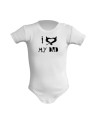 Baby Bodysuit I Love My Dad size from 0 to 9 months (colors)